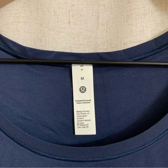 Lululemon’s Wundermost Scoop Neck Tank Medium Club Blue - Picture 3 of 6